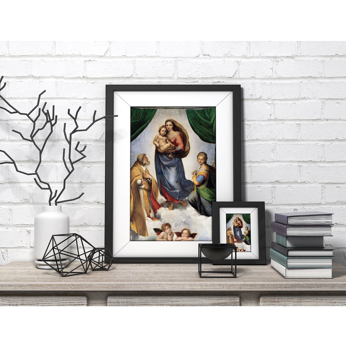 Sistine Madonna Vintage Art Print, Raphael Classic - Image 4