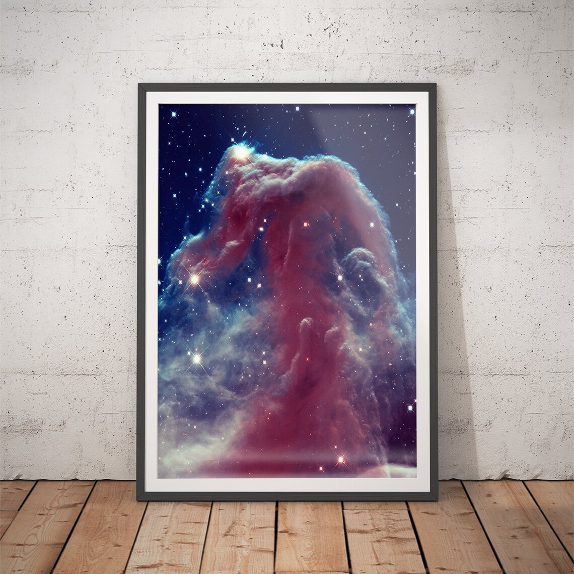 Hubble Horsehead Nebula Art Print, Space Poster