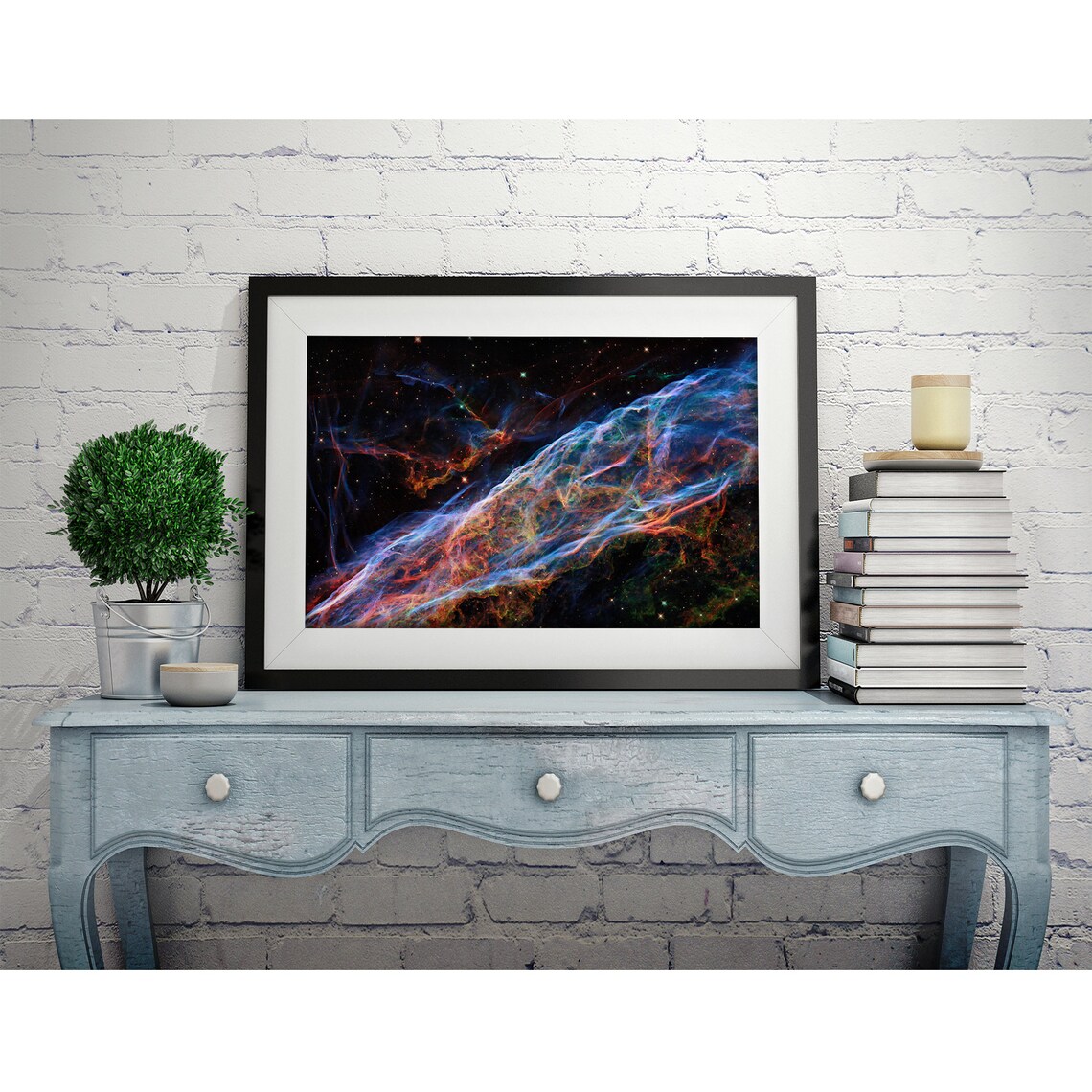 Veil Galaxy Astronomy Art Print, Space Decor - Image 2