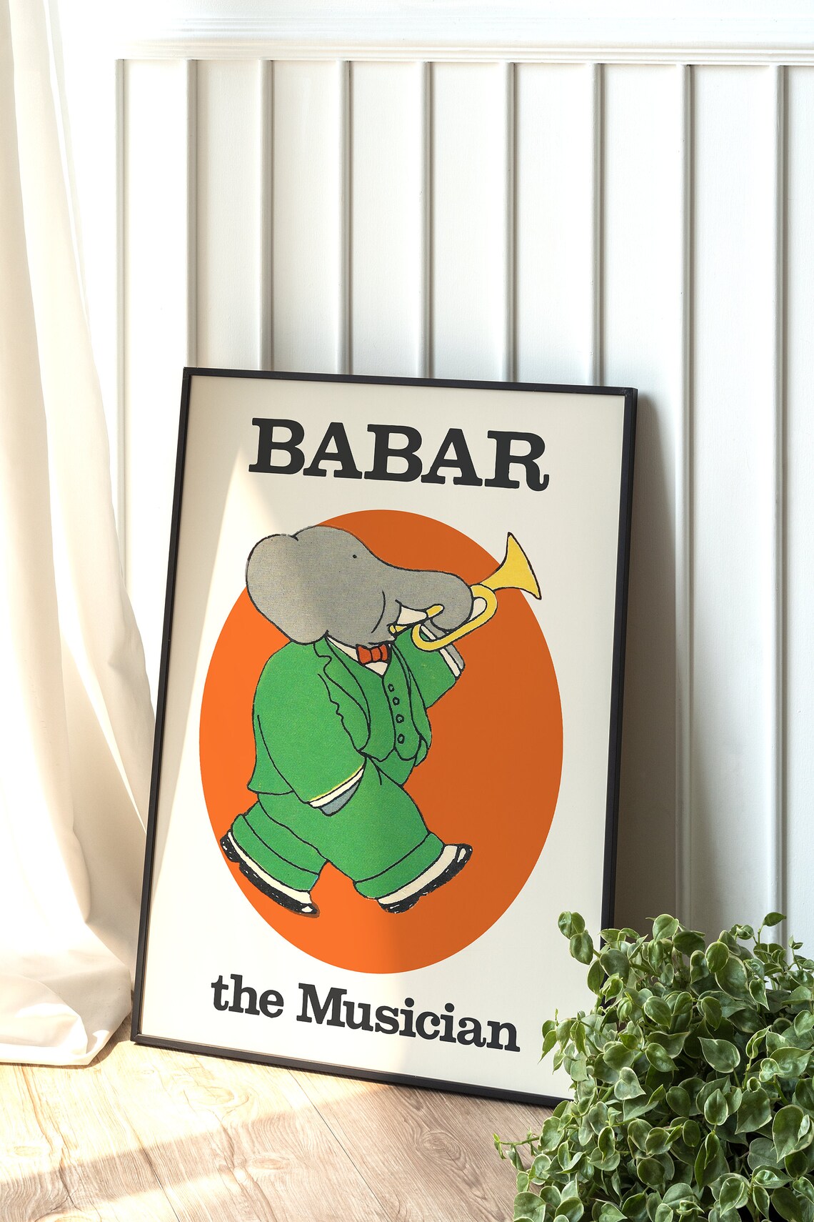 Babar The Elephant - Retro Nursery Art - Image 2