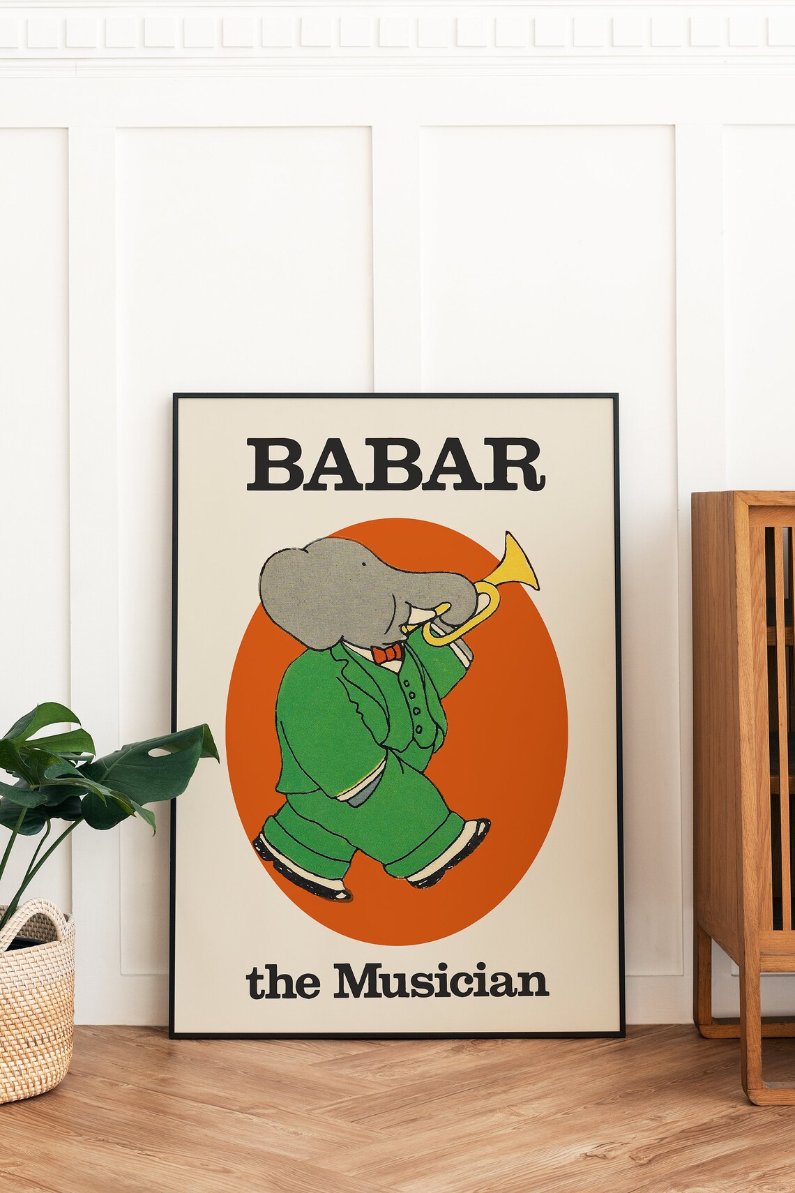 Babar The Elephant Nursery Decor, Kids Gift - Image 2