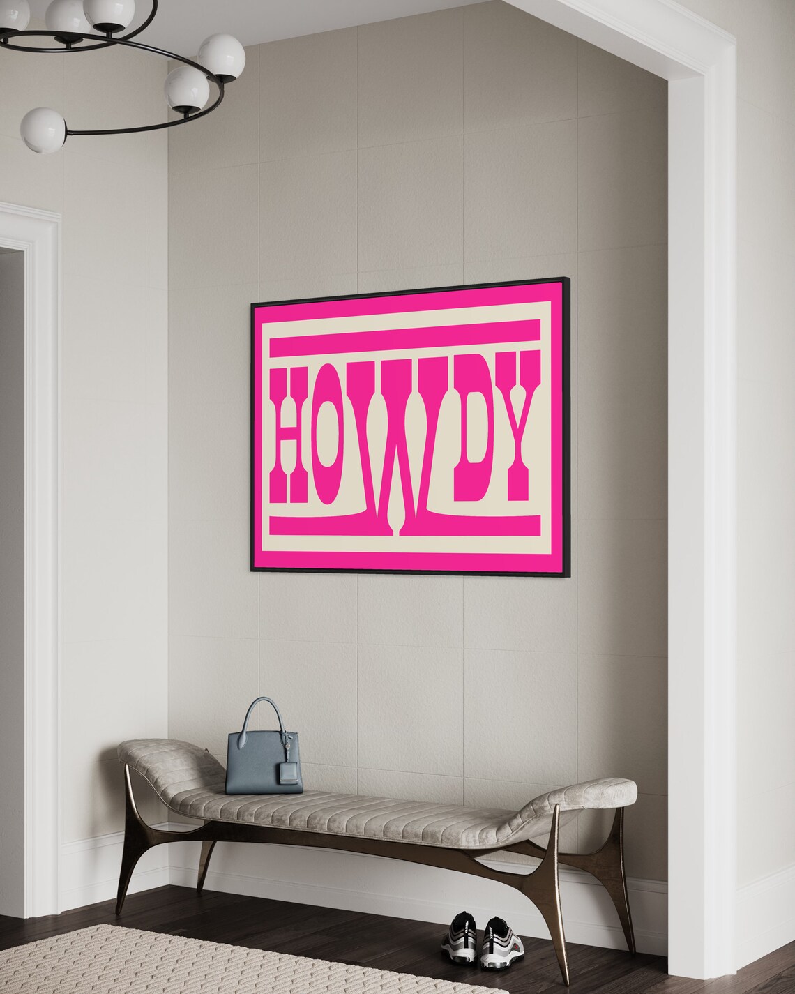 Howdy Typography - Western Ranch Decor Art Print - Image 3