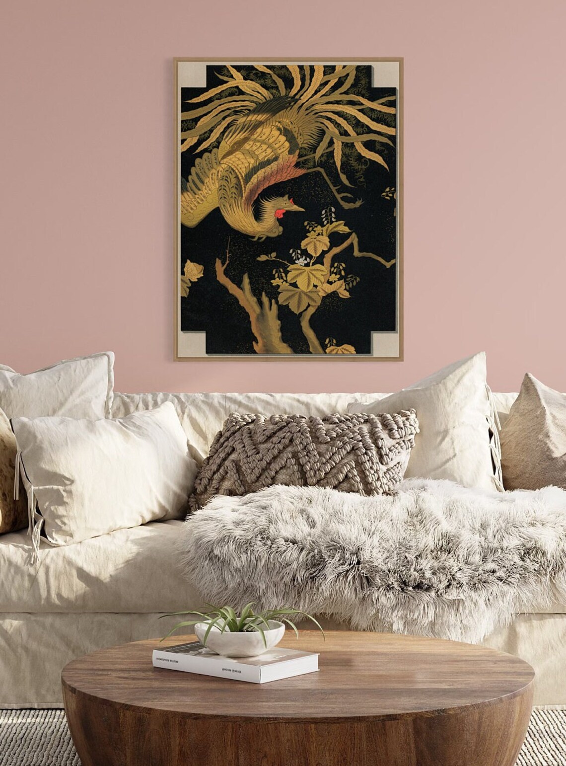 Japanese Bird, Maximalist Vintage Japanese Art - Image 2