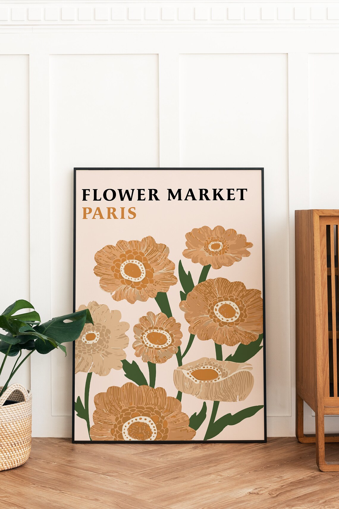 Flower Market Poster, Vintage Botanical Art - Image 2