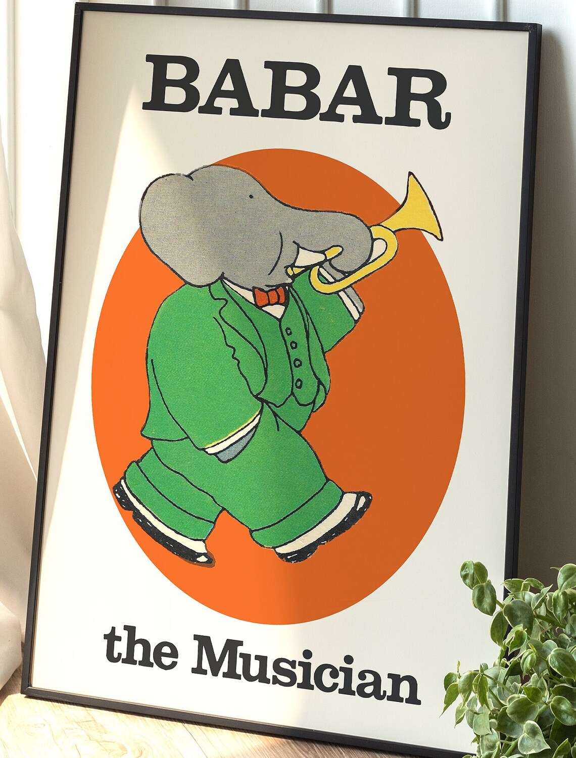 Babar The Elephant - Retro Nursery Art