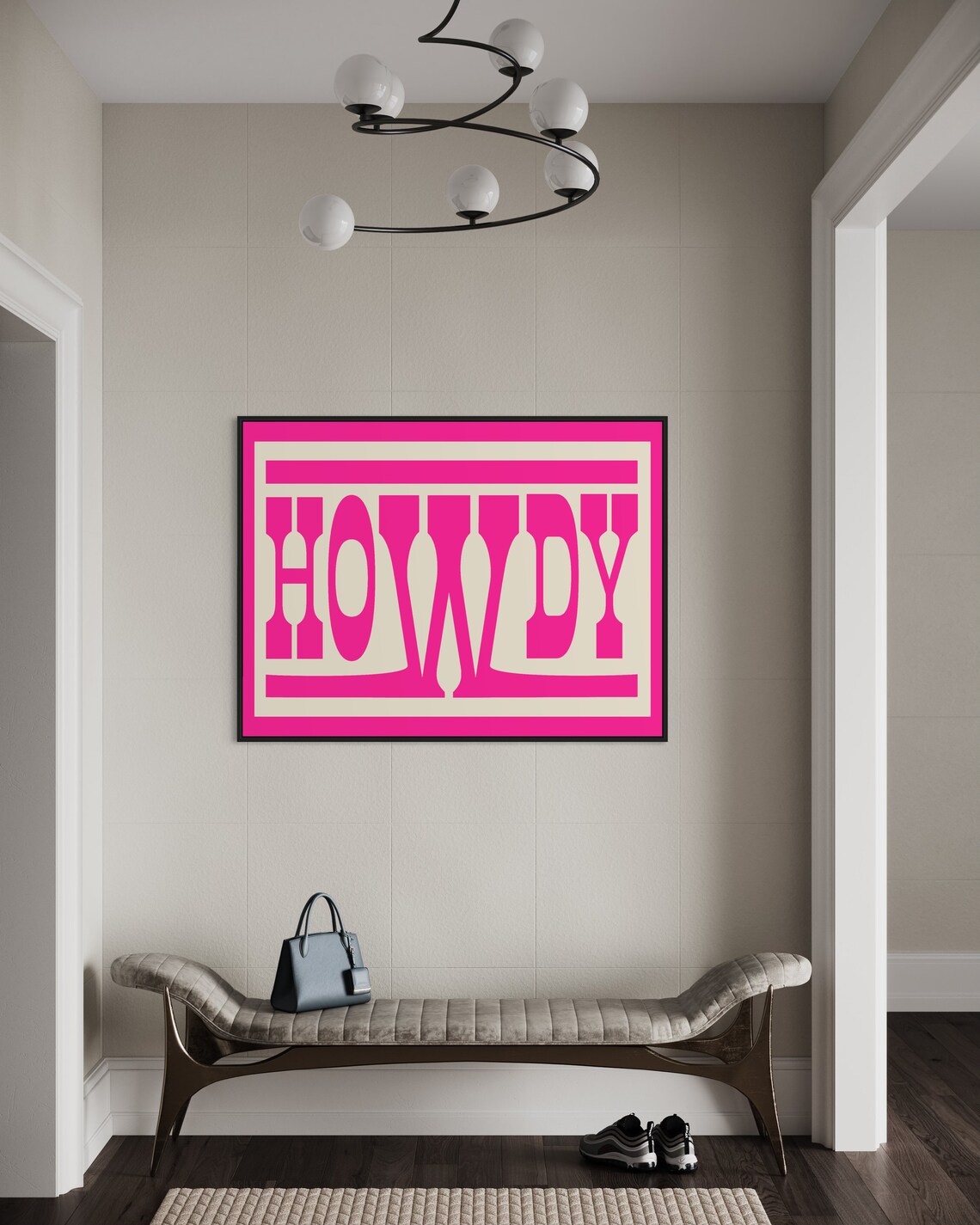 Howdy Typography - Western Ranch Decor Art Print - Image 4