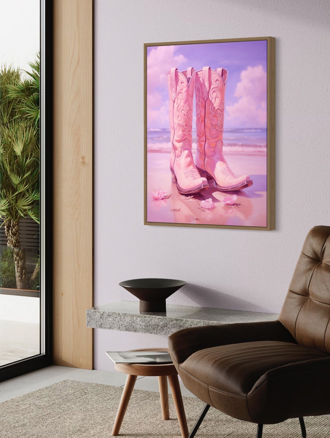 Cowgirl Boots Print, Boho Western Nursery Decor - Image 2