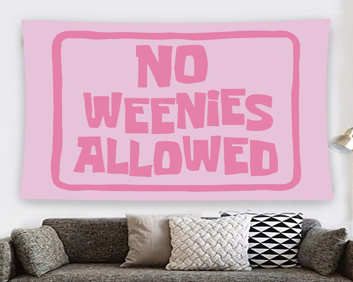 Text Tapestry, Modern Funny Minimalist Poster Print - Image 2