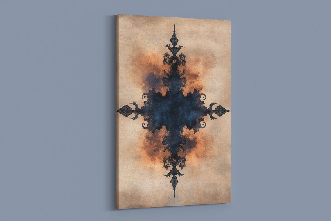 Gothic Ink Patterns Art Print - Image 2