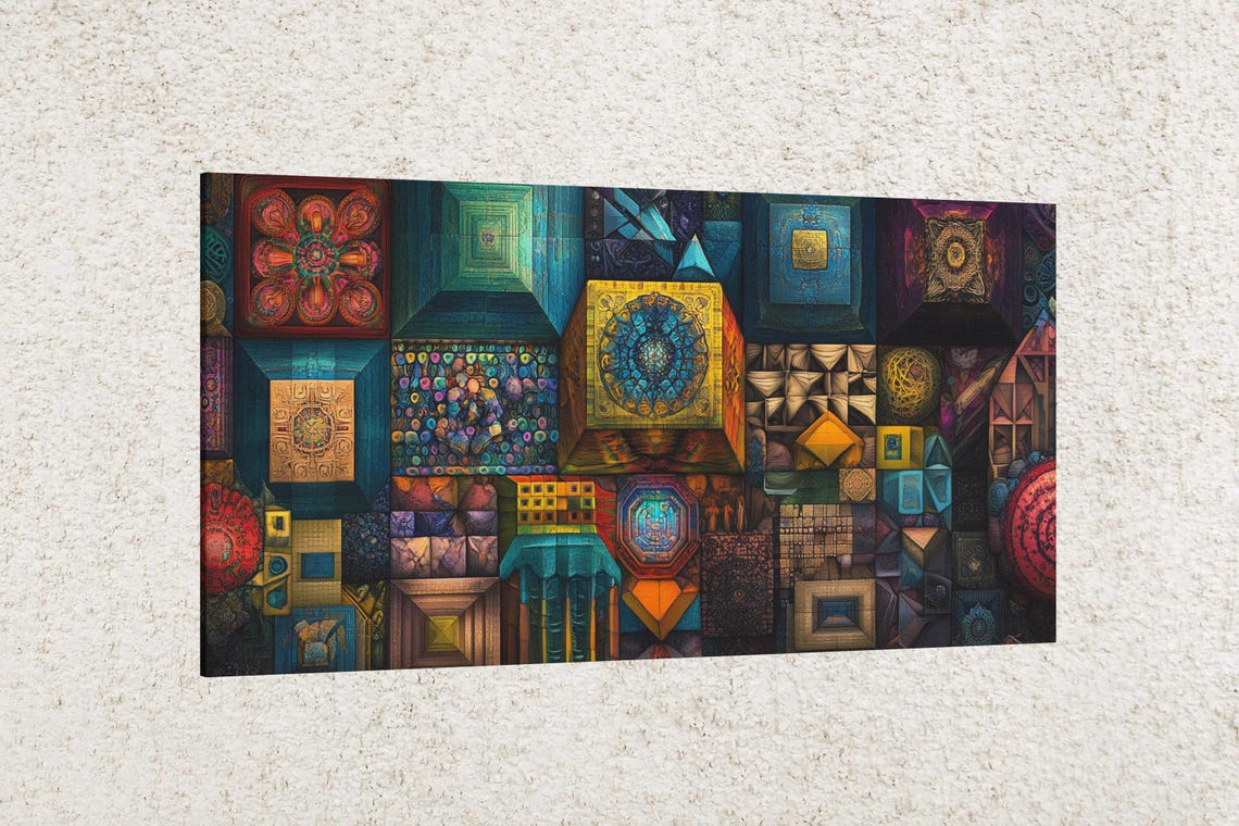 Intricate Colorful Patterns Art Print