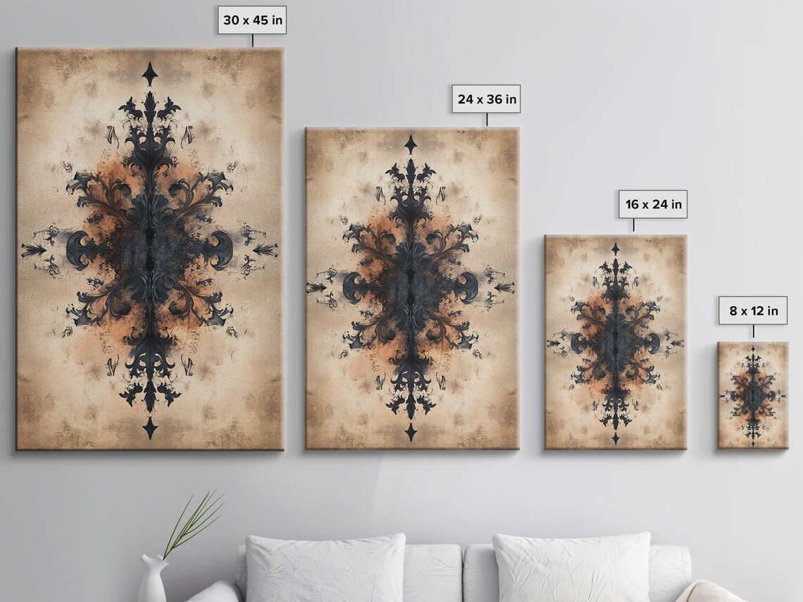 Ornate Floral Design, Botanical Art Print - Image 3