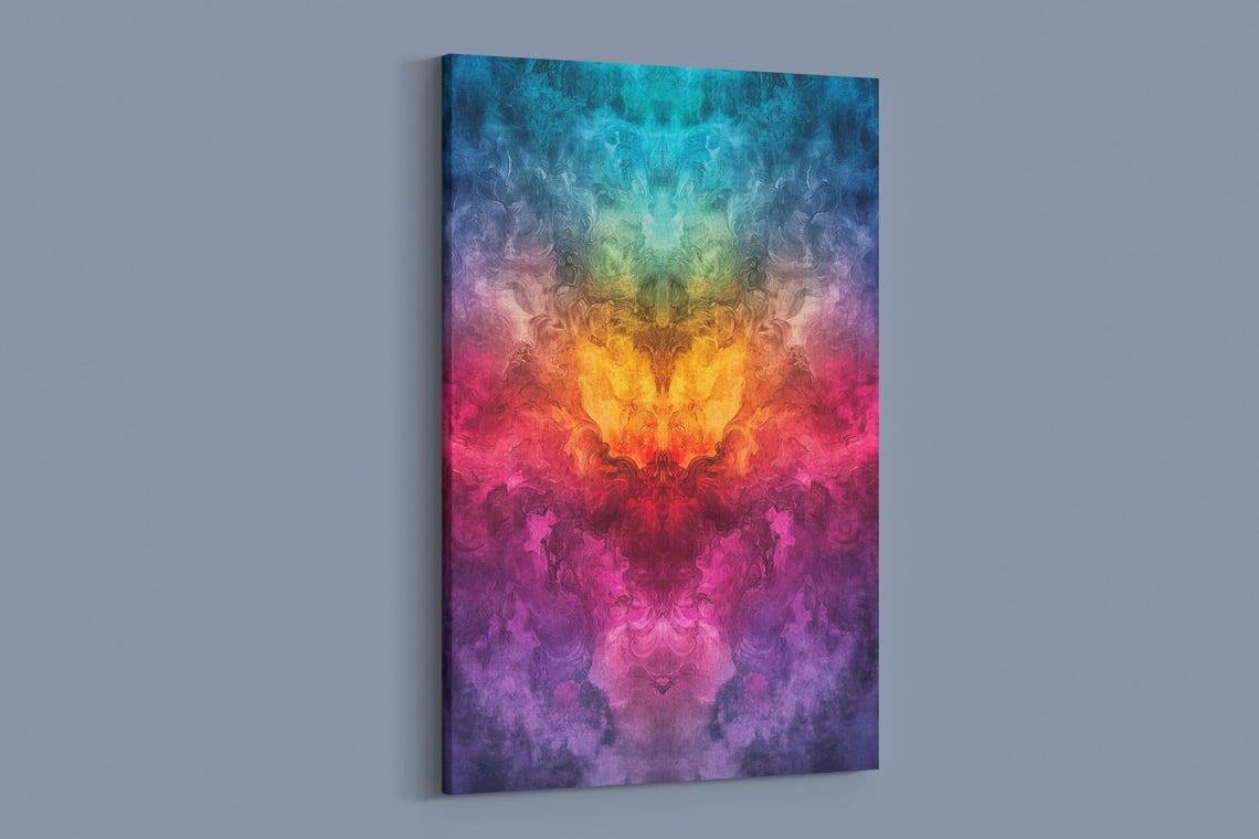 Rainbow Gradient Abstract, Art Print - Image 2
