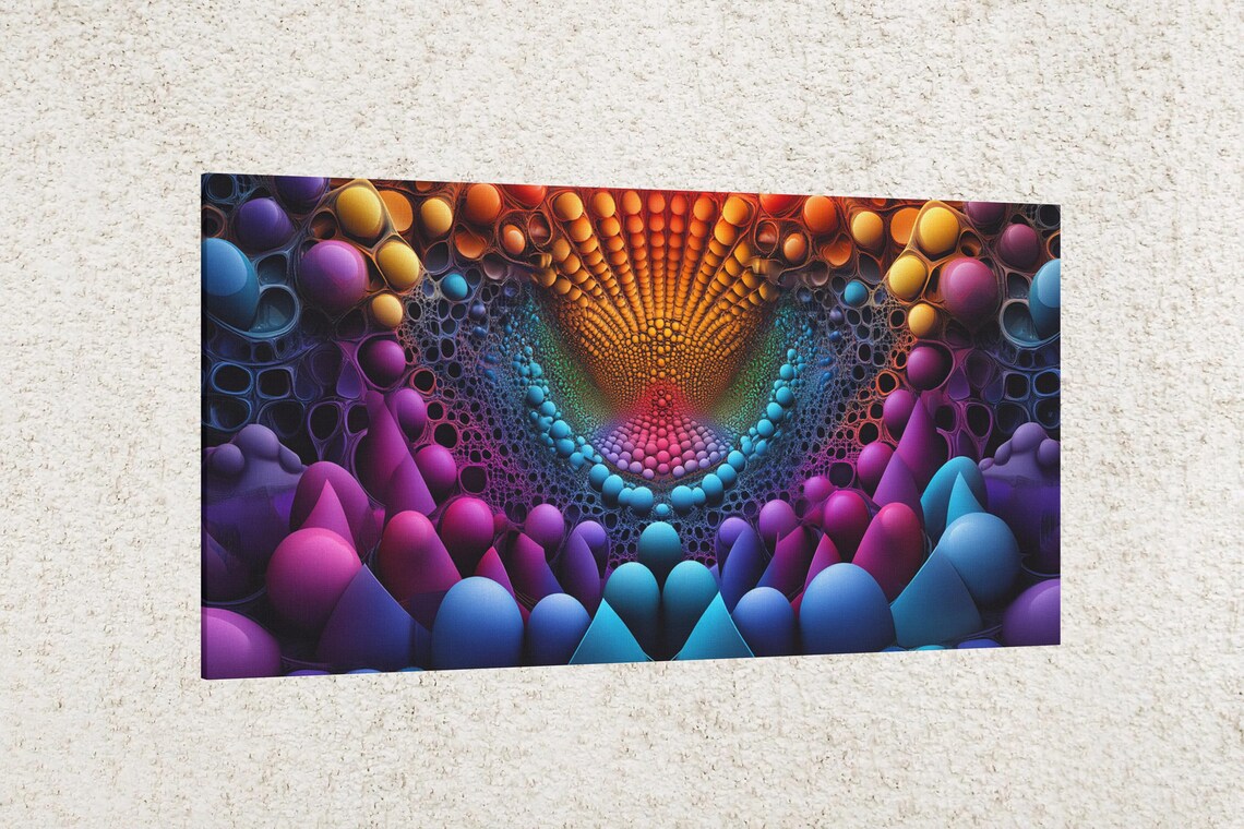 3D Bubble Design, Abstract Style Art Print - Image 2