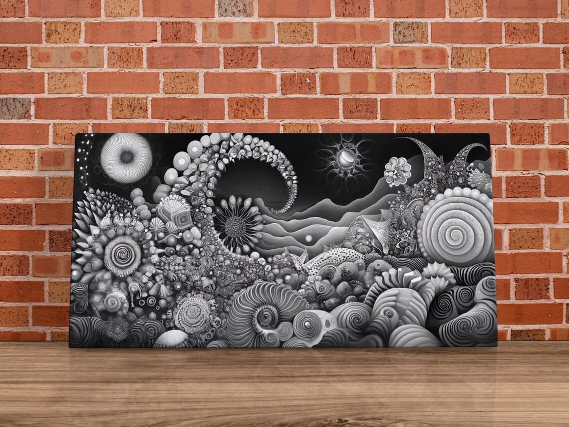Black And White Surrealism, Modern Art Print - Image 4