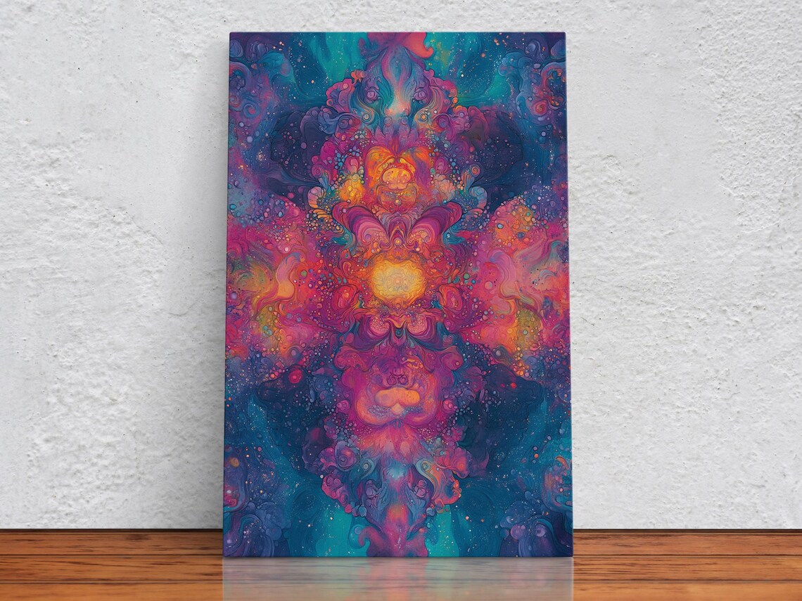 Cosmic Dreamscape Symmetry Art Print - Image 2
