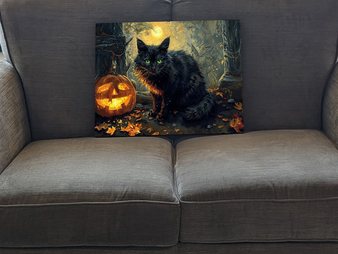 Halloween Cat Poster Print - Image 5