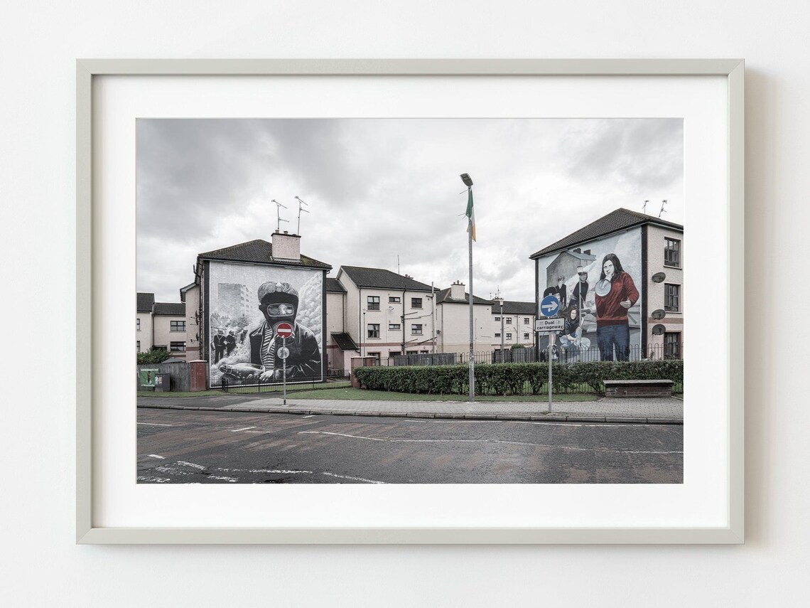 Derry Northern Ireland Historic Bogside Murals Street Photo Wall Art
