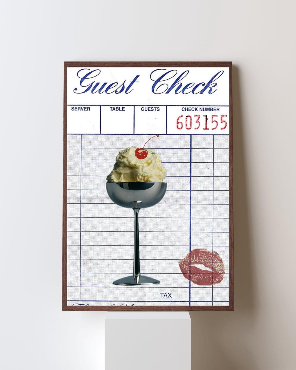 Whipped Cream Dessert, Vintage Inspired Kitchen Decor