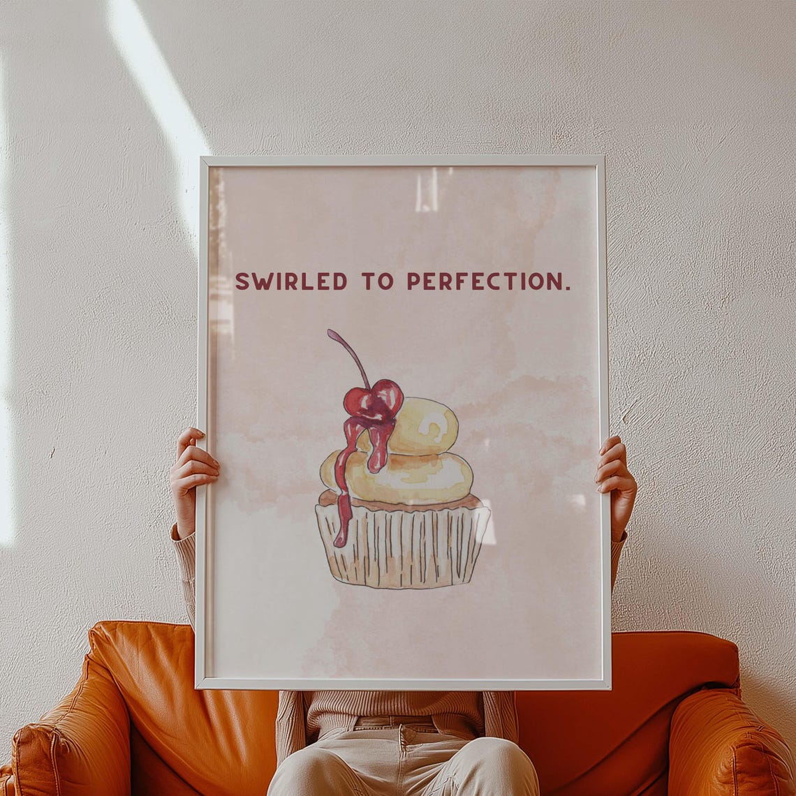 Cupcake Dessert Poster, Cute Bakery Kitchen Decor - Image 4