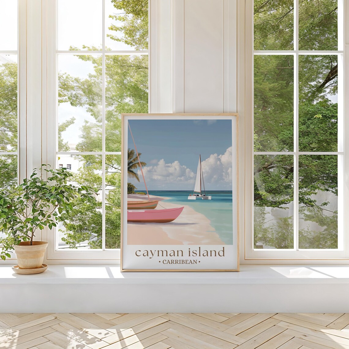 Cayman Island Caribbean Travel Poster, Island Getaway - Image 2