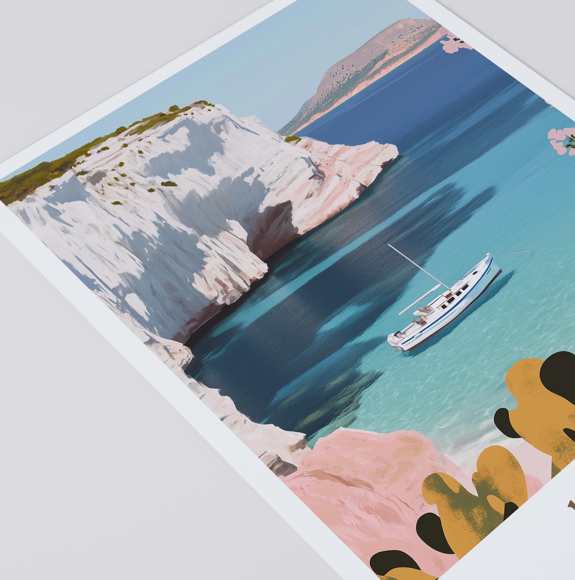 Milos Travel Poster Milos Wall Art Milos Travel Print Greece Poster Greece Wall Art Greece Print Greek Islands Poster Travel Gift - Image 3