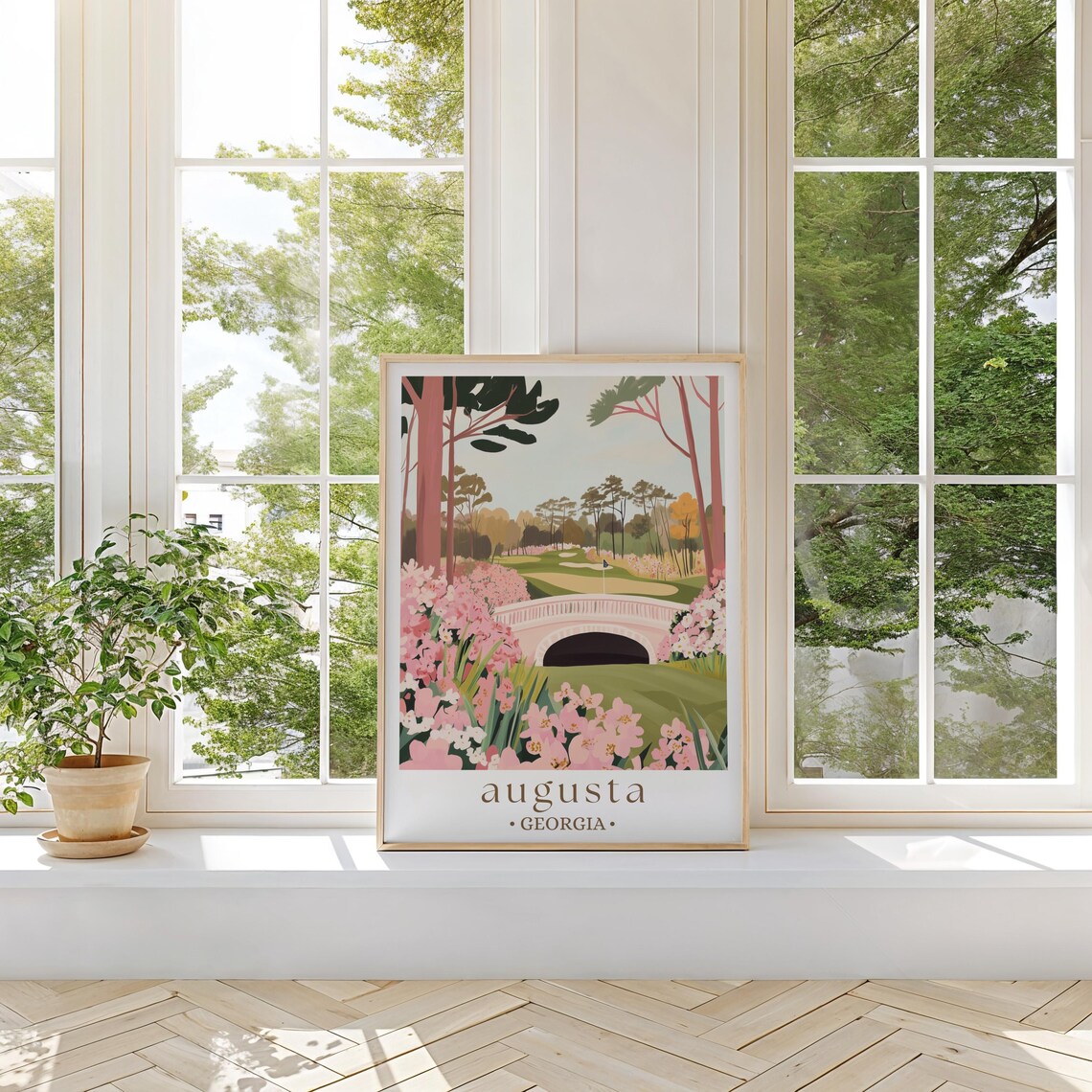 Augusta Georgia Travel Poster, Historic Town Landscape - Image 2