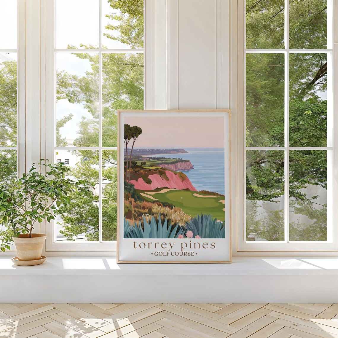 Torrey Pines Golf Course, San Diego Golf Travel Poster - Image 2