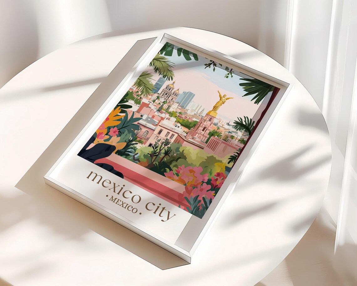 Ciudad De Mexico Travel Poster, Mexico City Print - Image 3