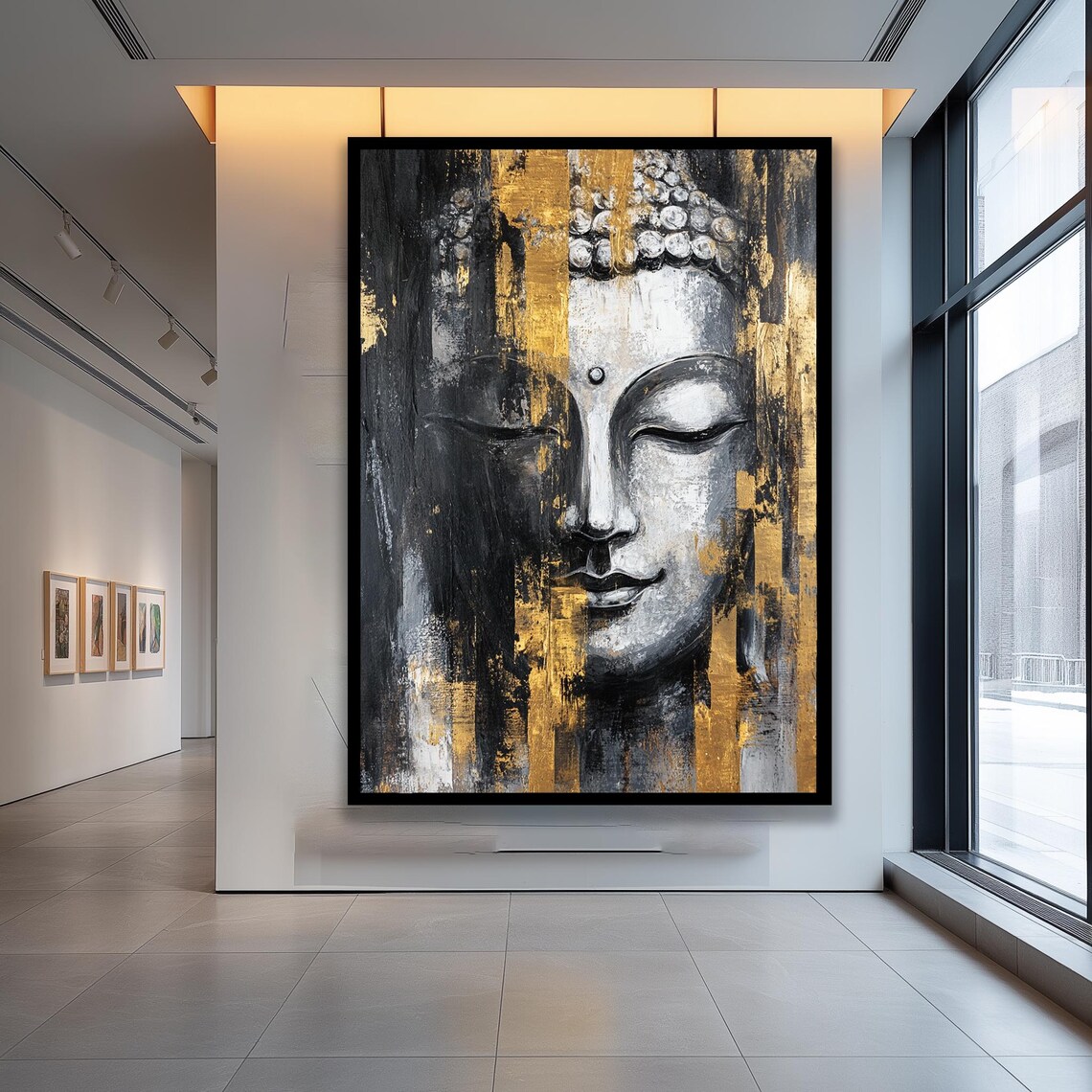 Zen Buddha Art Print, Tranquil Home Office Decor