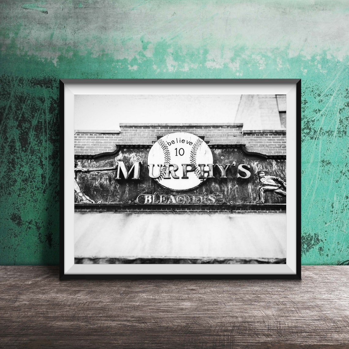 Murphy's Bleachers Baseball Sign Wrigleyville Bar Photo Poster - Image 2