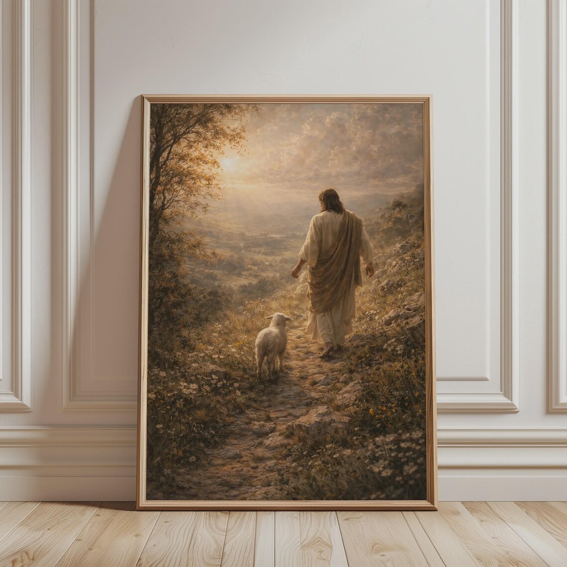 Jesus Leaves The 99 Catholic Home Decor Poster