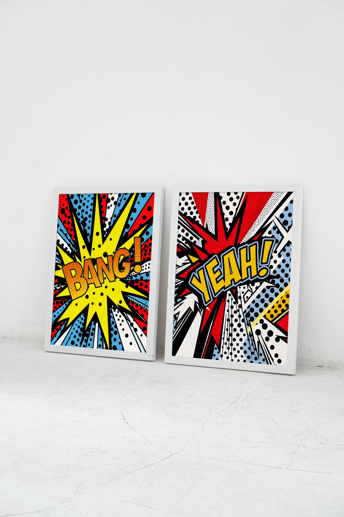 Yeah Bold Comic Explosion Pop Art Retro Typography Energy Poster - Image 2