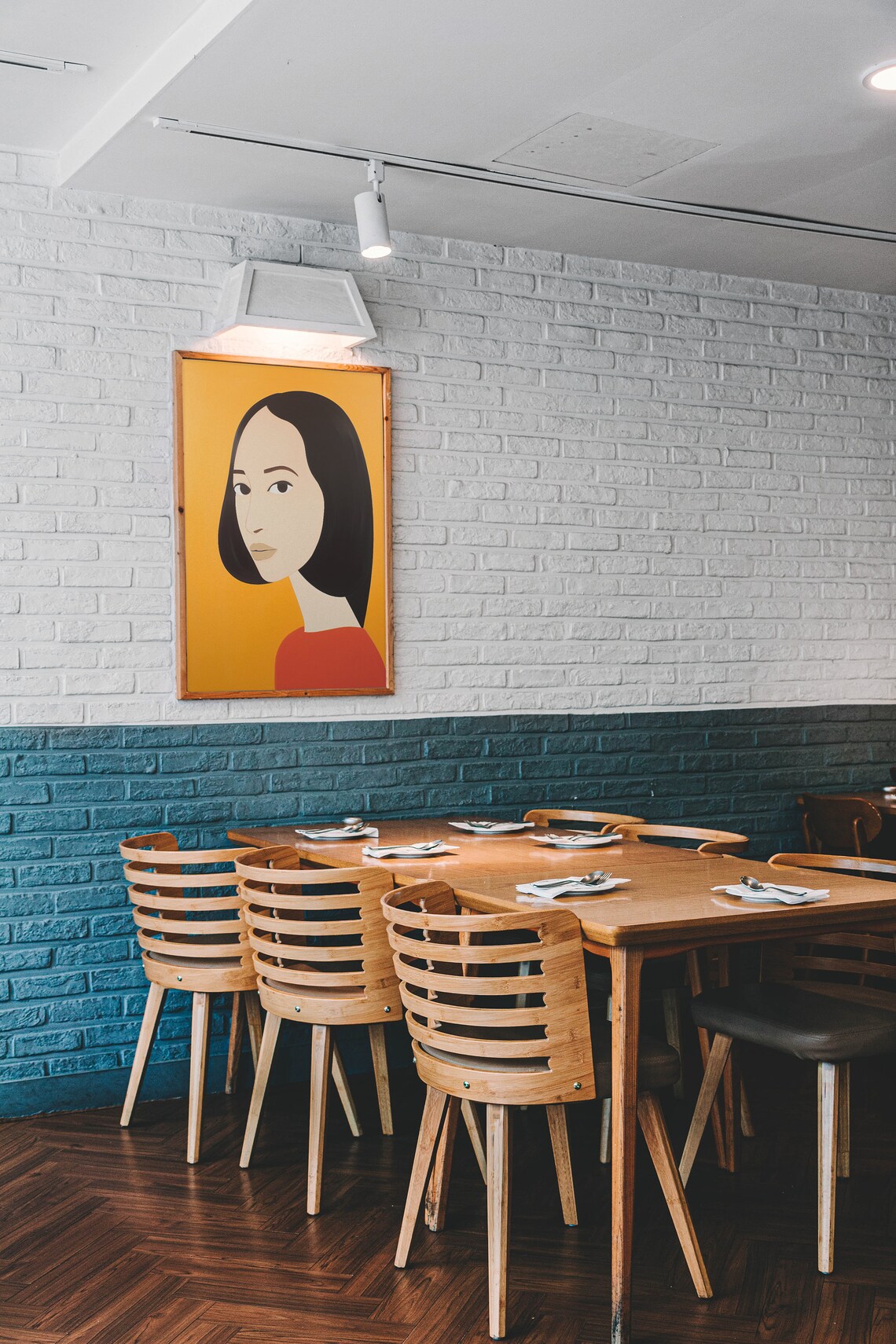 Alex Katz Style Woman Portrait Minimalist Art Print - Image 4