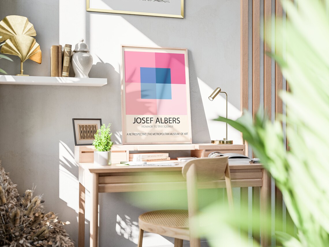 Josef Albers Homage to the Square Retrospective Exhibition Poster - Image 2