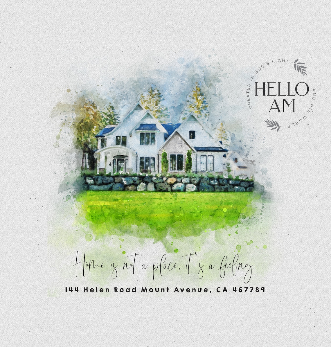 Custom House Portrait Housewarming Poster Print - Image 4