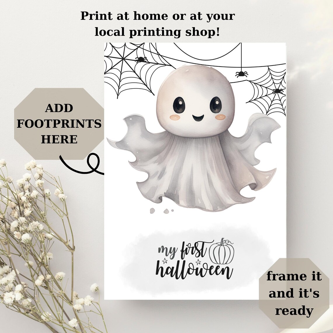 My First Halloween Footprint Craft Poster - Image 3