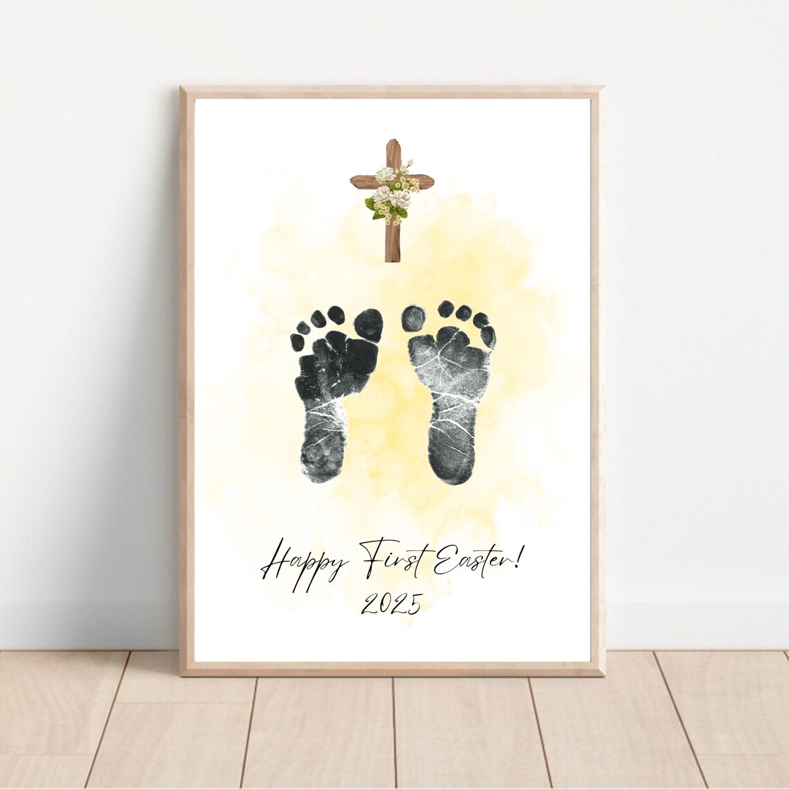 Happy First Easter Newborn Baby Footprints Gift - Image 2