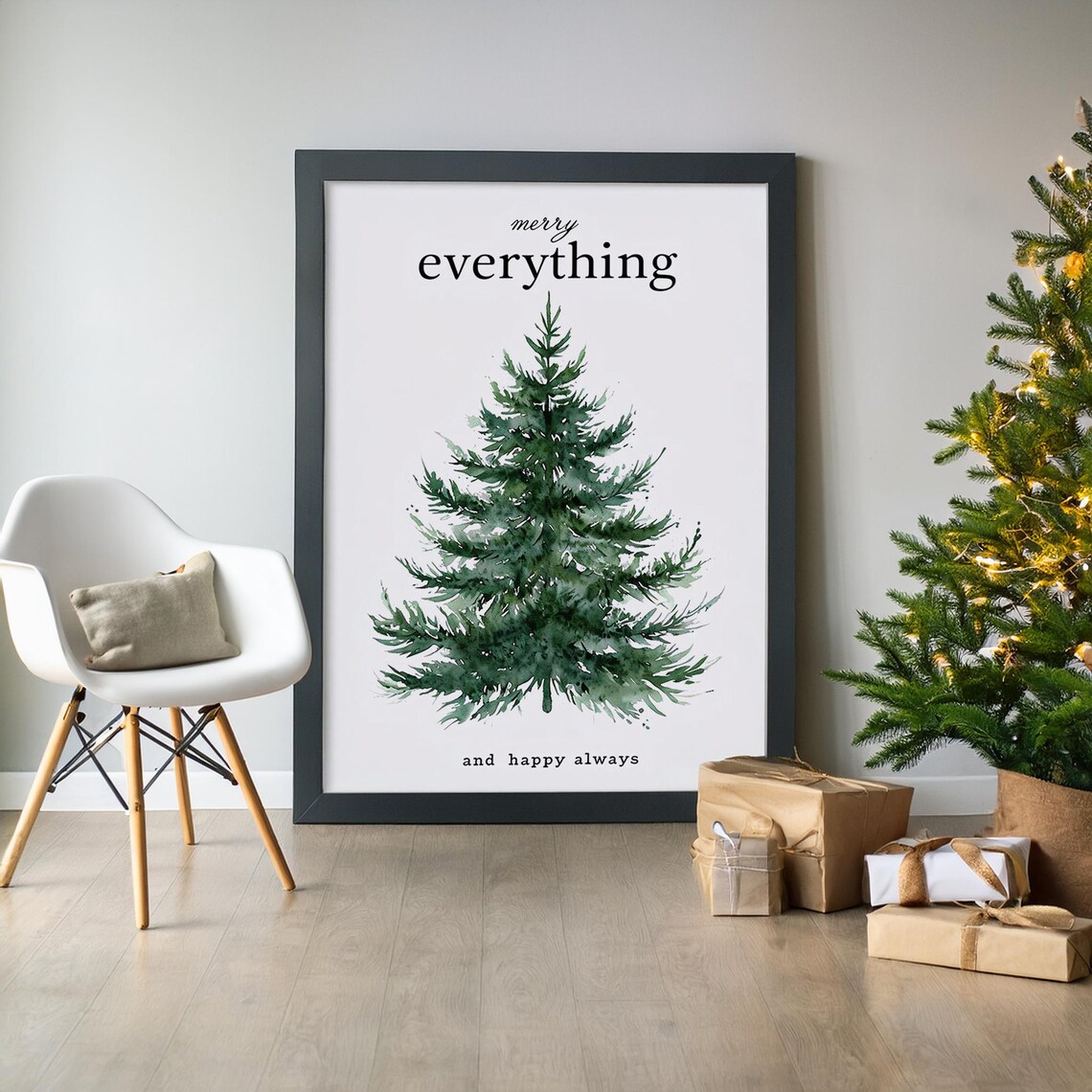 Merry Everything And Happy Always Art Print - Image 2