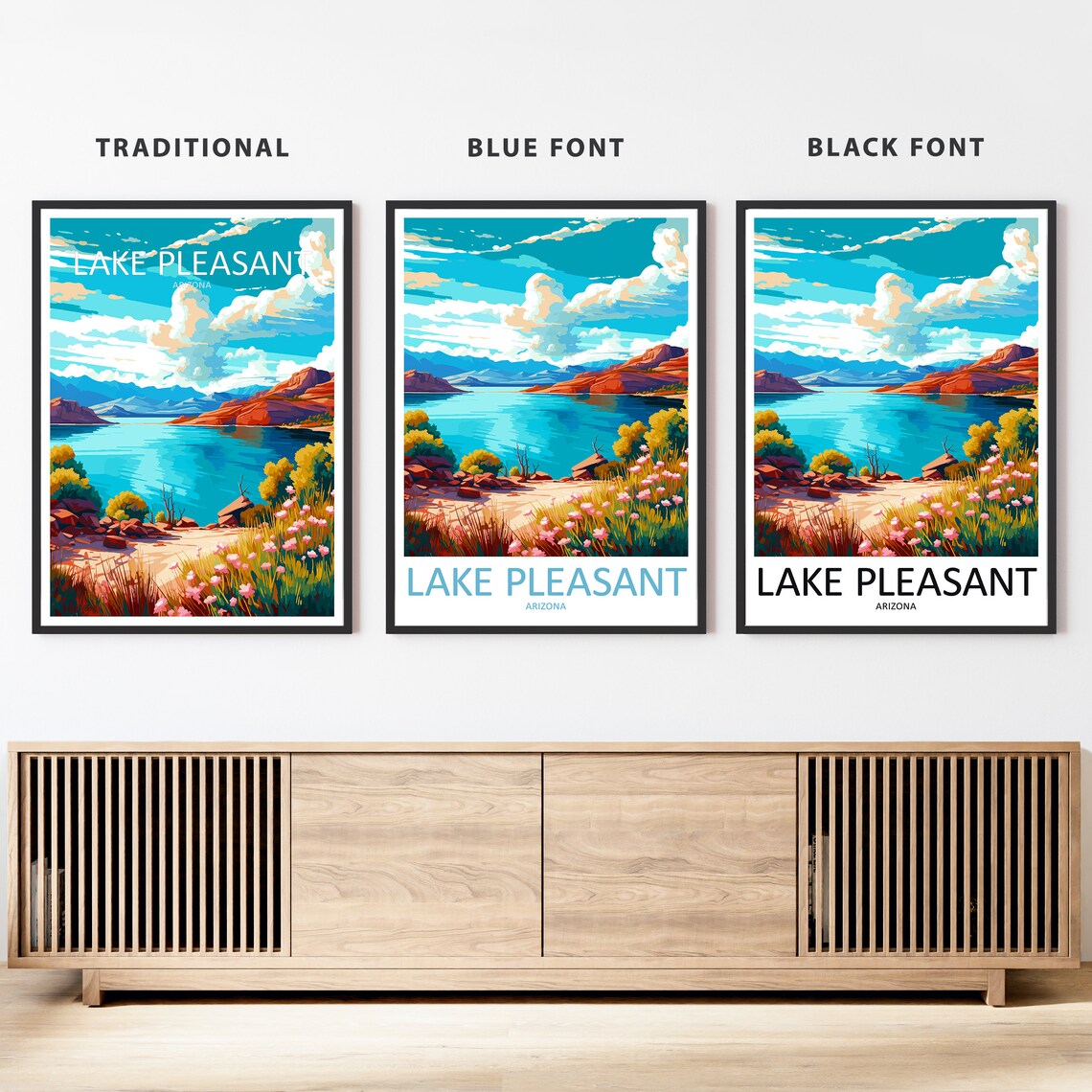 Lake Pleasant Travel Poster, Arizona Wall Decor - Image 2