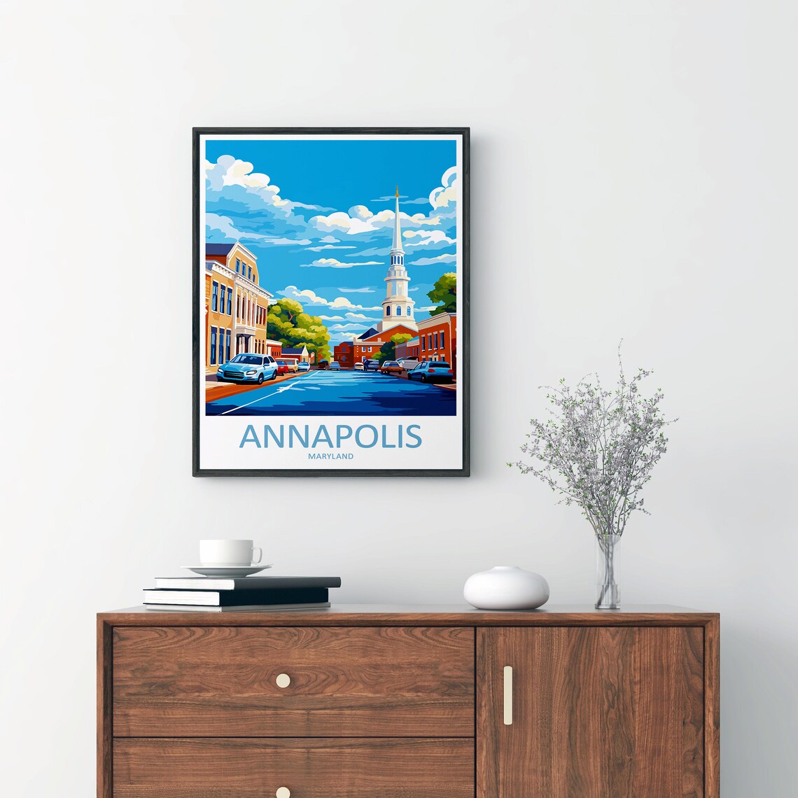 Annapolis Travel Poster, Maryland Gift for Art Lovers - Image 2