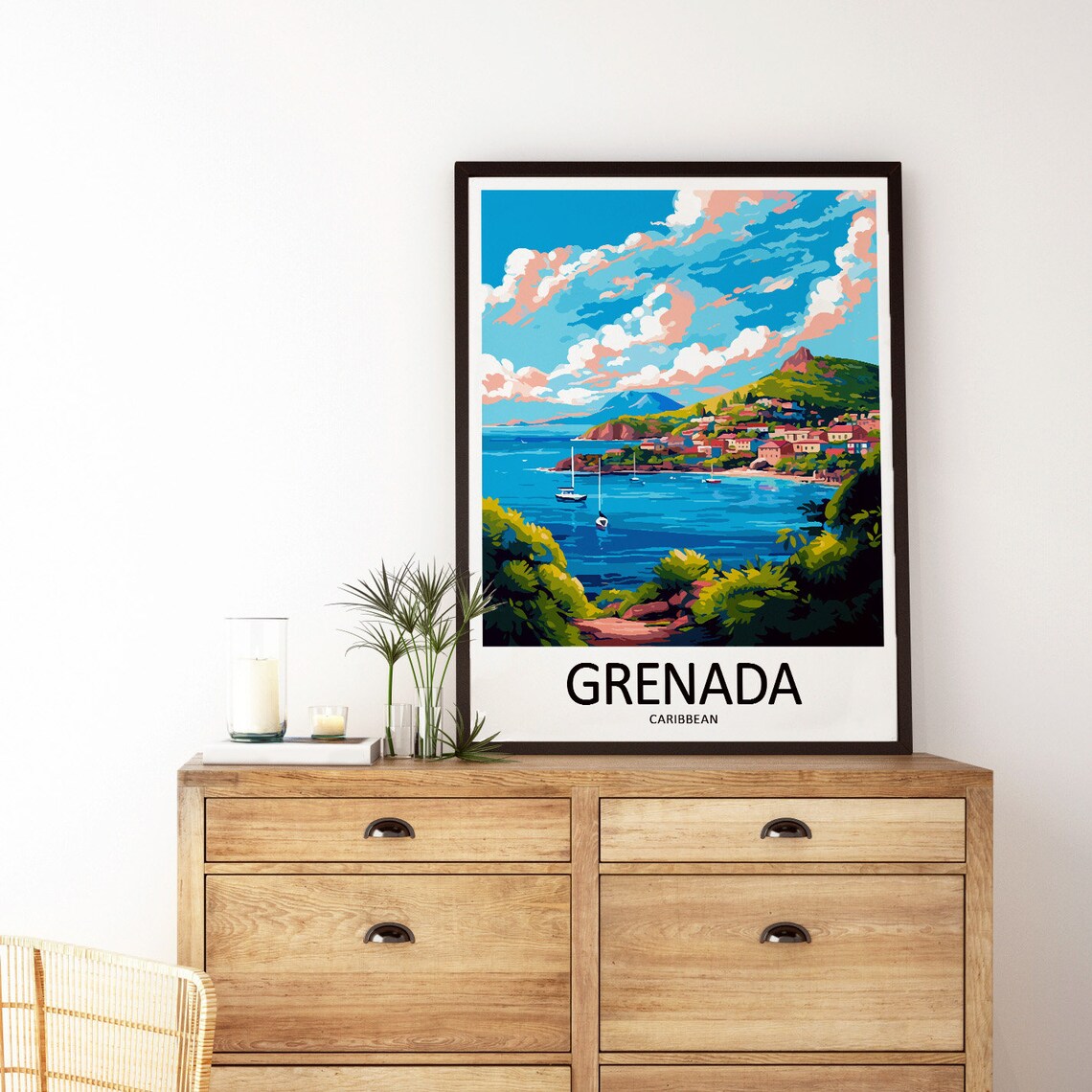 Grenada Travel Poster, Caribbean Home Decor - Image 3