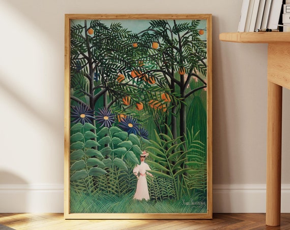 Misplaced Fine Art Print Nature Forest Jungle Strange Vintage Poster Classic