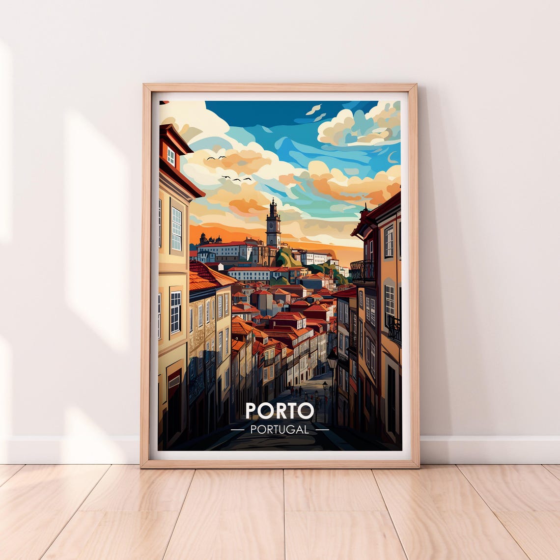 Porto Poster Porto Wat Wall Art Portugal Poster Porto Premium Print Portugal Print Porto Poster Home Dcor