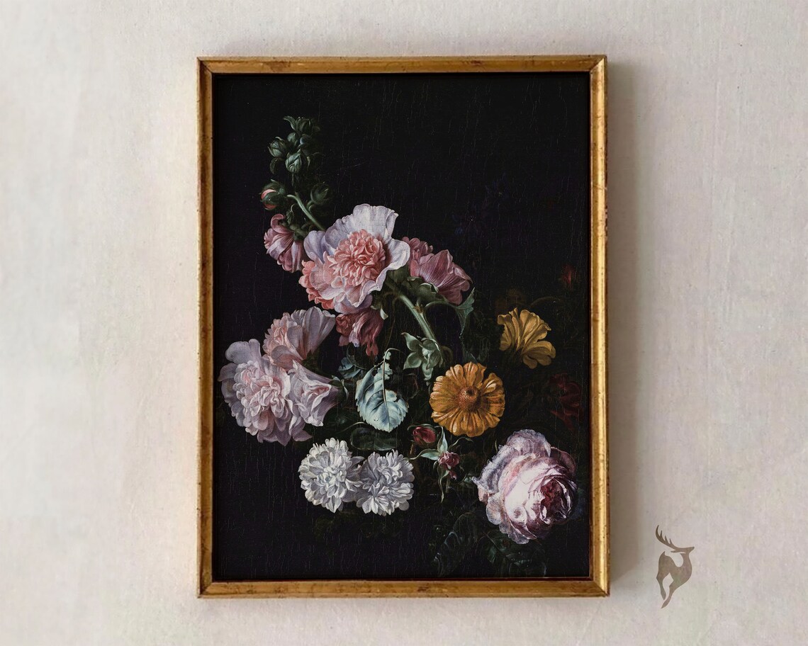 French Country Still Life Botanical Antique Art Print