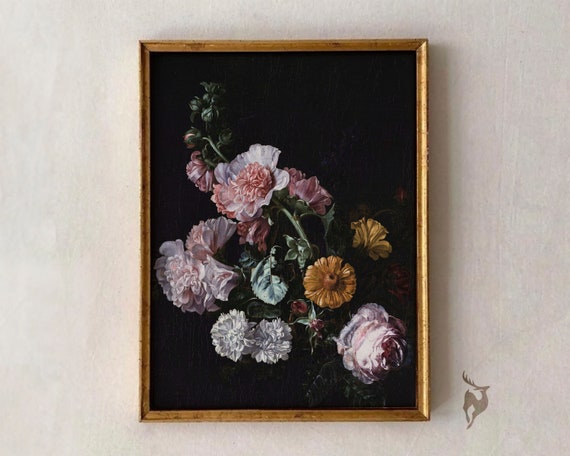 French Country Still Life Botanical Antique Art Print