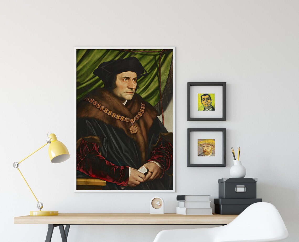 Hans Holbein Sir Thomas More Classic Art Print - Image 4