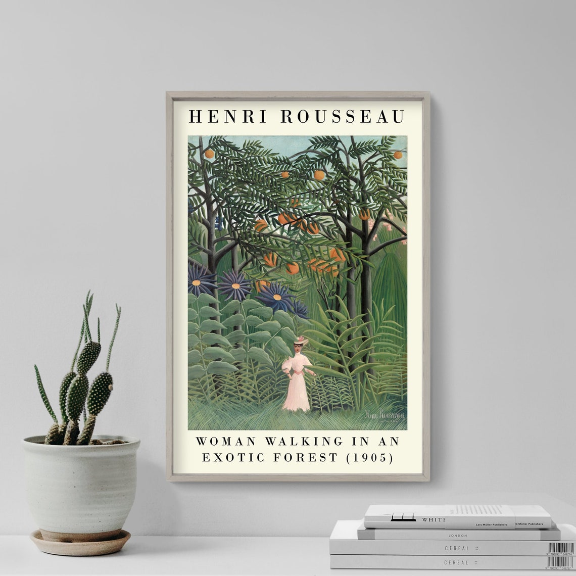 Henri Rousseau Woman Walking in an Exotic Forest 1905 Jungle Print