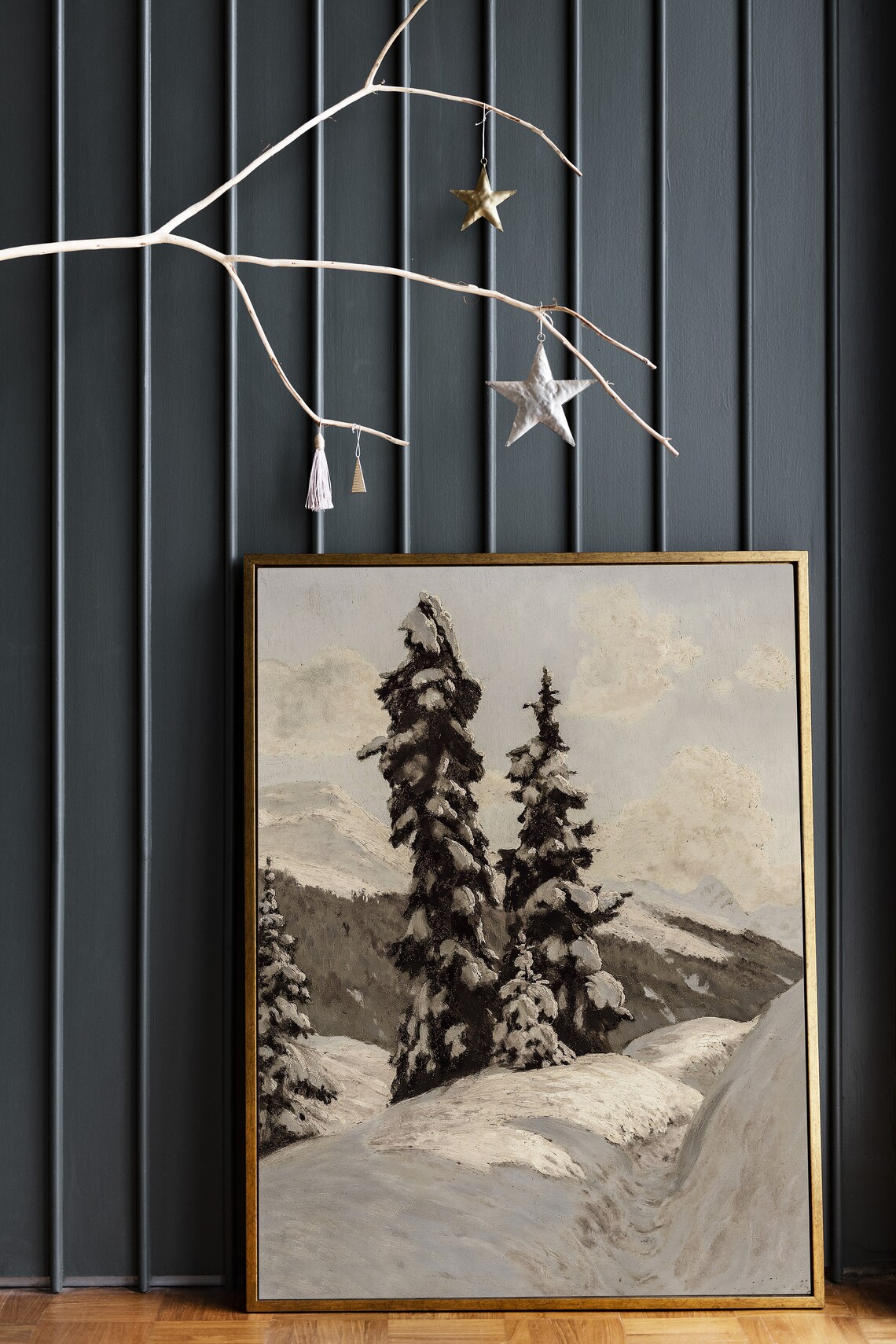 Christmas Vintage Poster, Holiday Winter Wall Art - Image 3