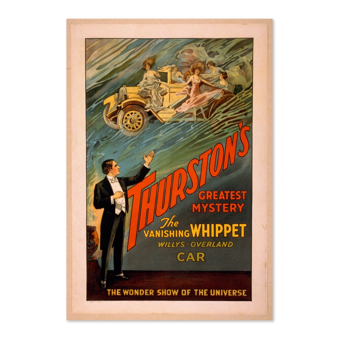 Thurstons Vanishing Whippet Willys Overland Greatest Mystery Poster