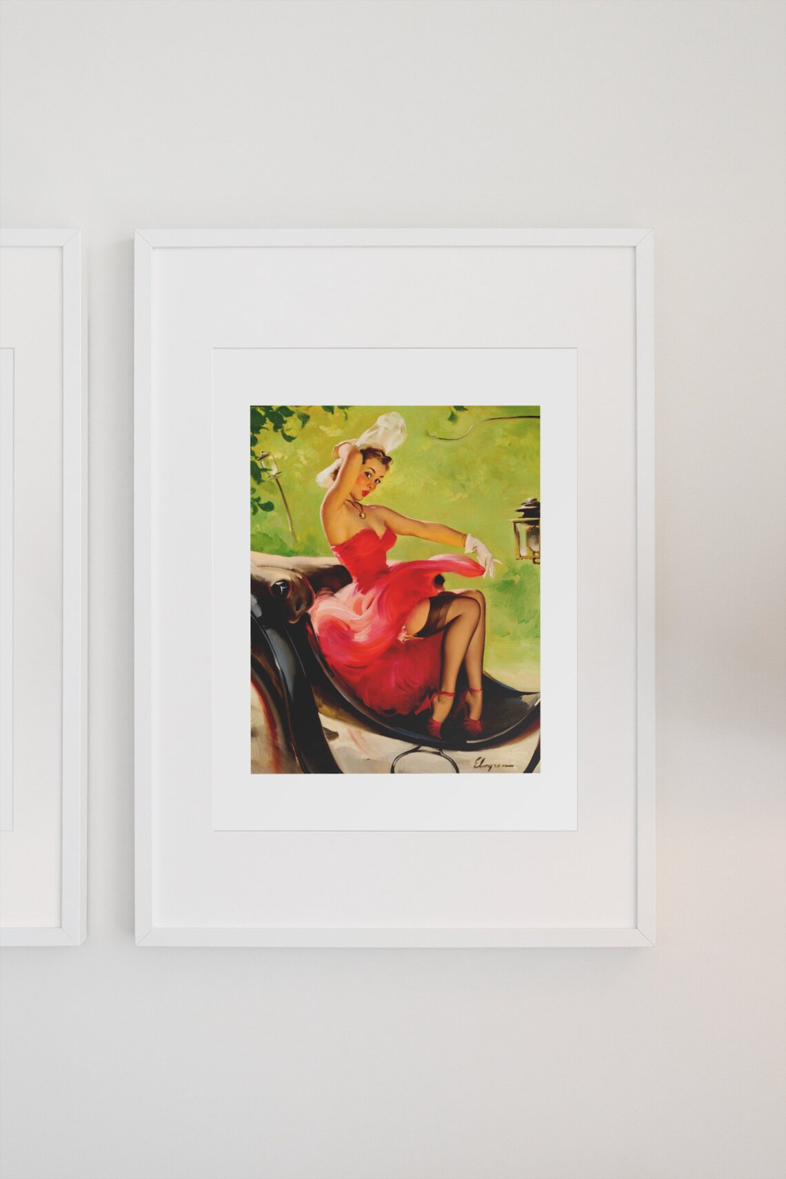 Up In Central Park Vintage Style Pin Up Girl Poster - Image 3